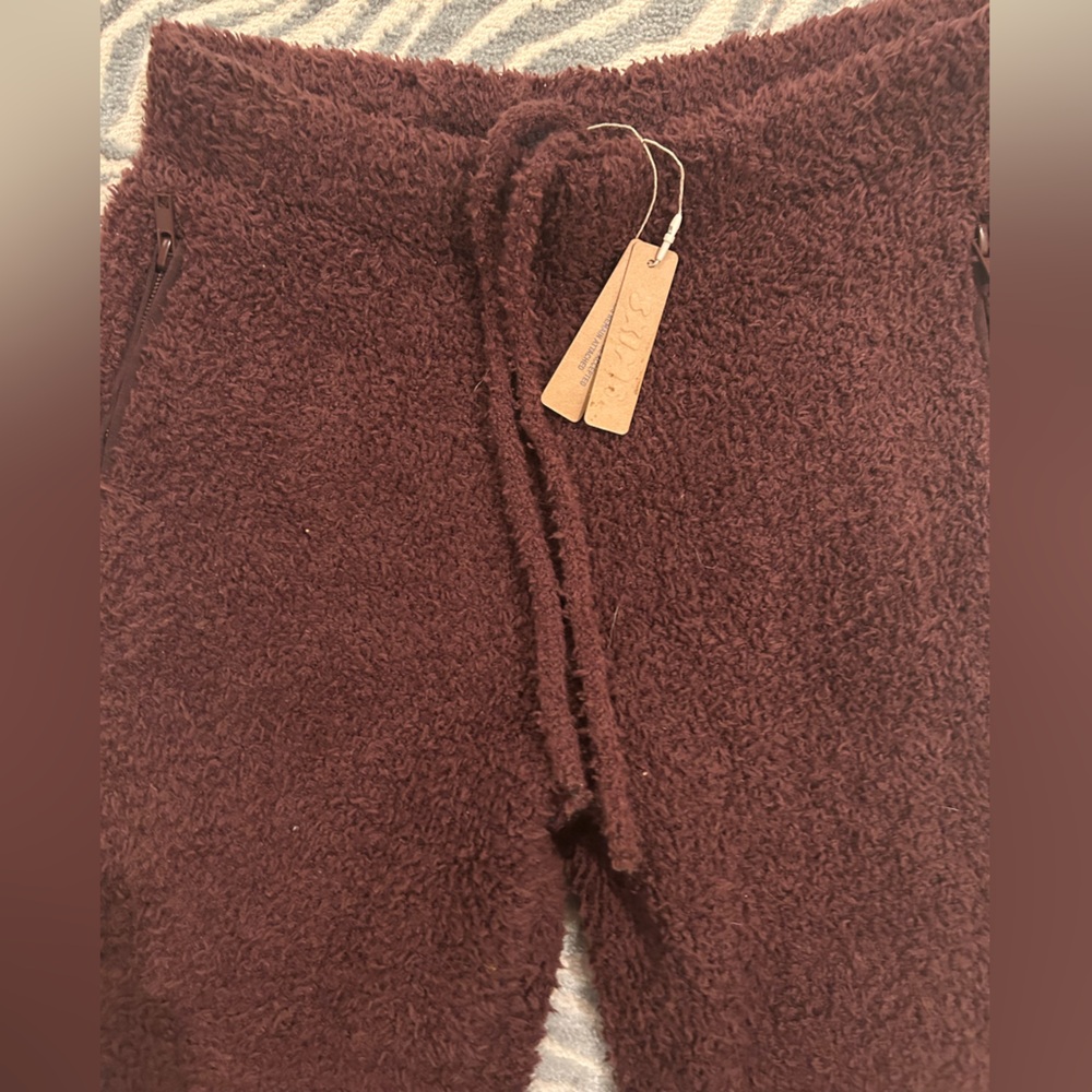 NWT SKIMS Cozy Knit Lounge Teddy Jogger Coco Brown S/M - Picture 7 of 8